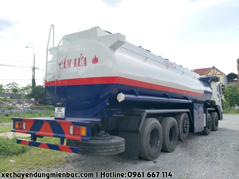 xe chở xăng dầu 26 khối hyundai hd360 5 chân